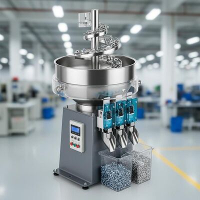 تغذیه قطعات خودکار و مرتب سازی فودر کاسه لرزه ای طبقه نصب شده یا میز نصب شده طرح های سفارشی برای مرتب سازی مواد